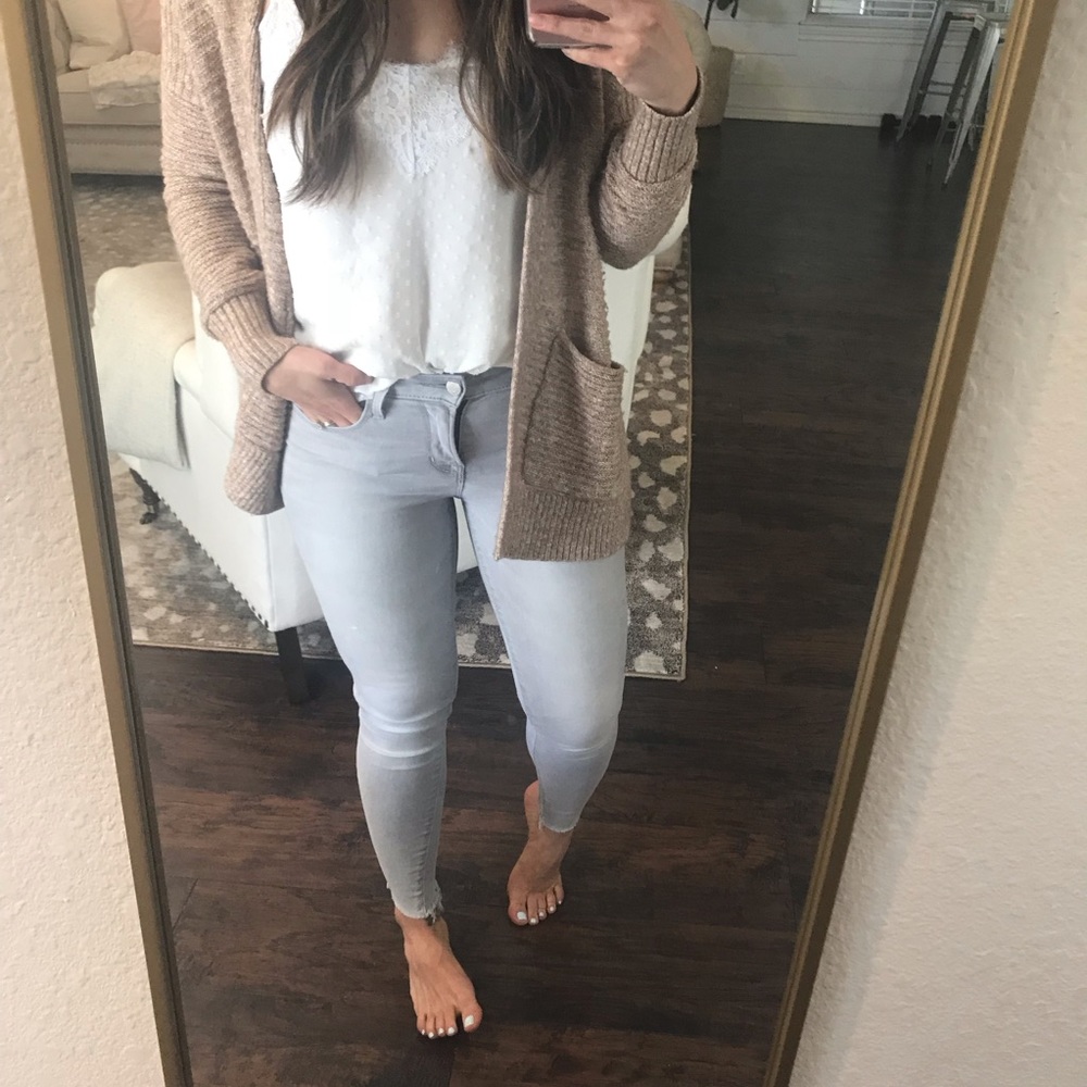 Gray Old Navy Rockstar Mid-rise jeans
